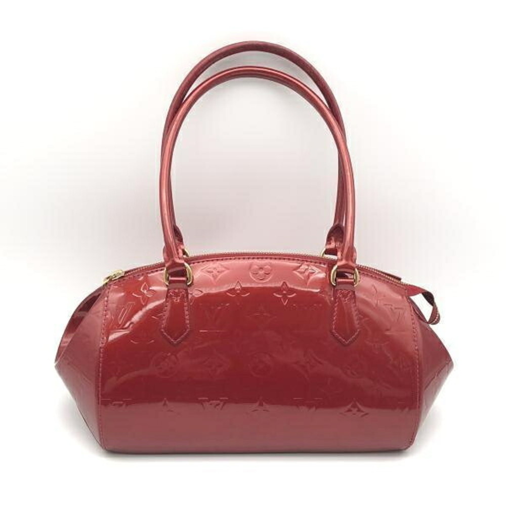 LOUIS VUITTON Sherwood PM M91494 Vernis Handbag Red Louis Vuitton